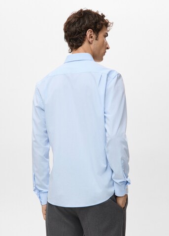 MANGO MAN Regular fit Button Up Shirt 'Play' in Blue
