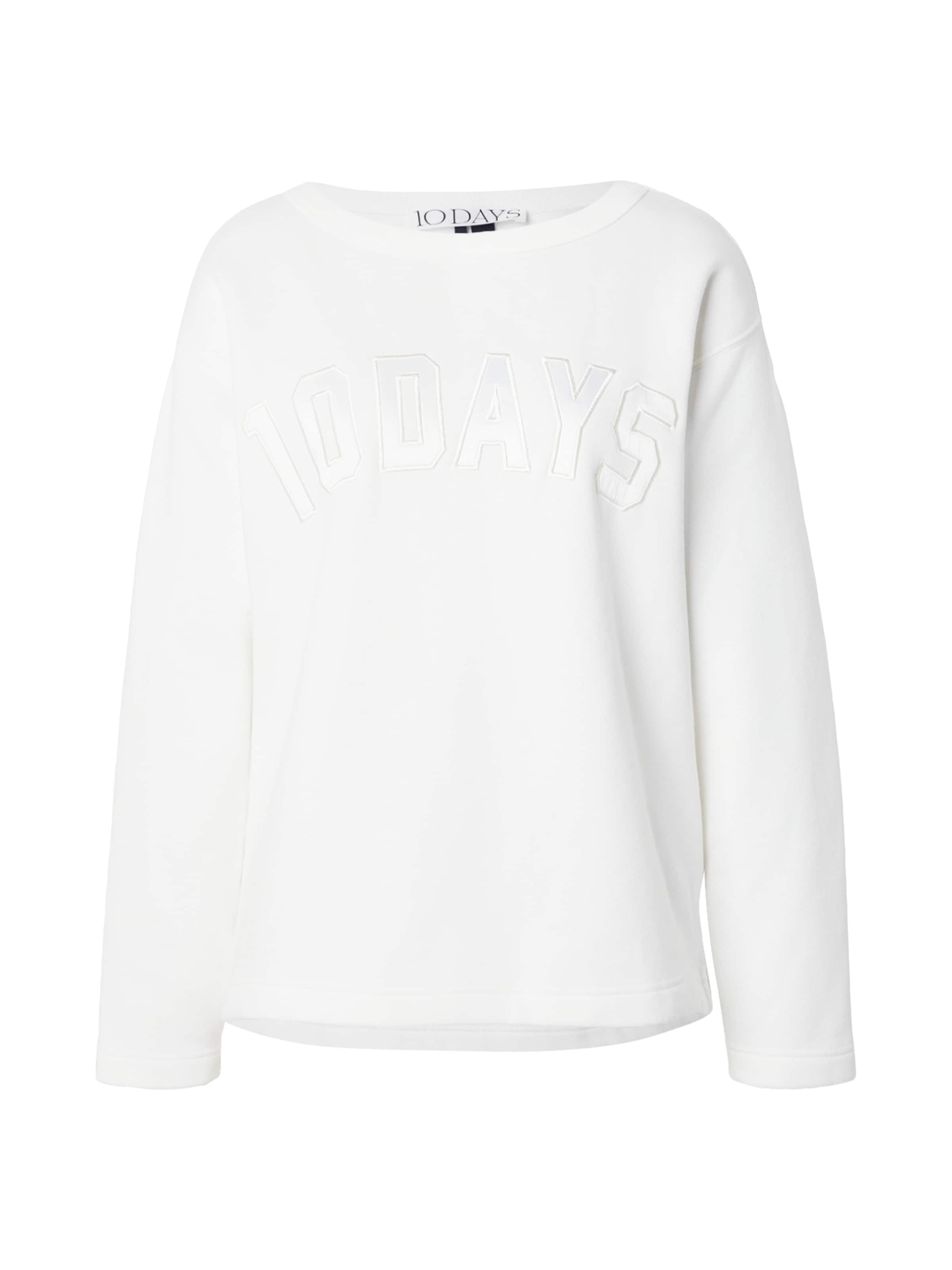 10Days Sweatshirt 'Petite Statement' in Beige: front