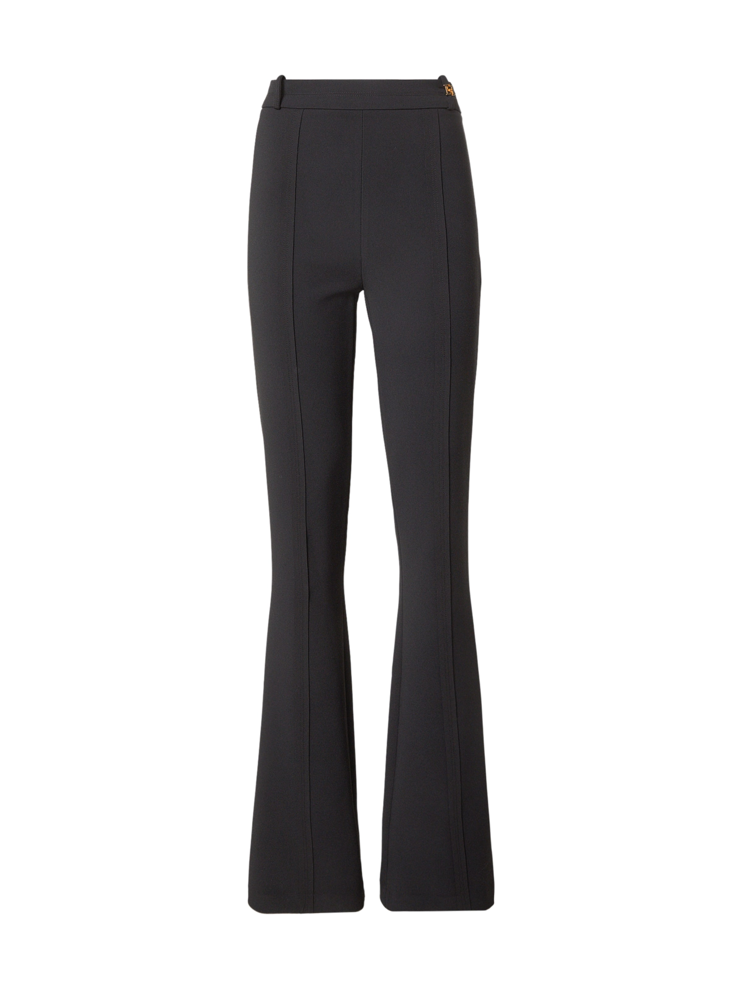 évasé Pantalon Elisabetta Franchi en noir : devant