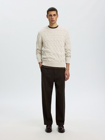 SELECTED - Jersey 'SLMCarlos' en beige