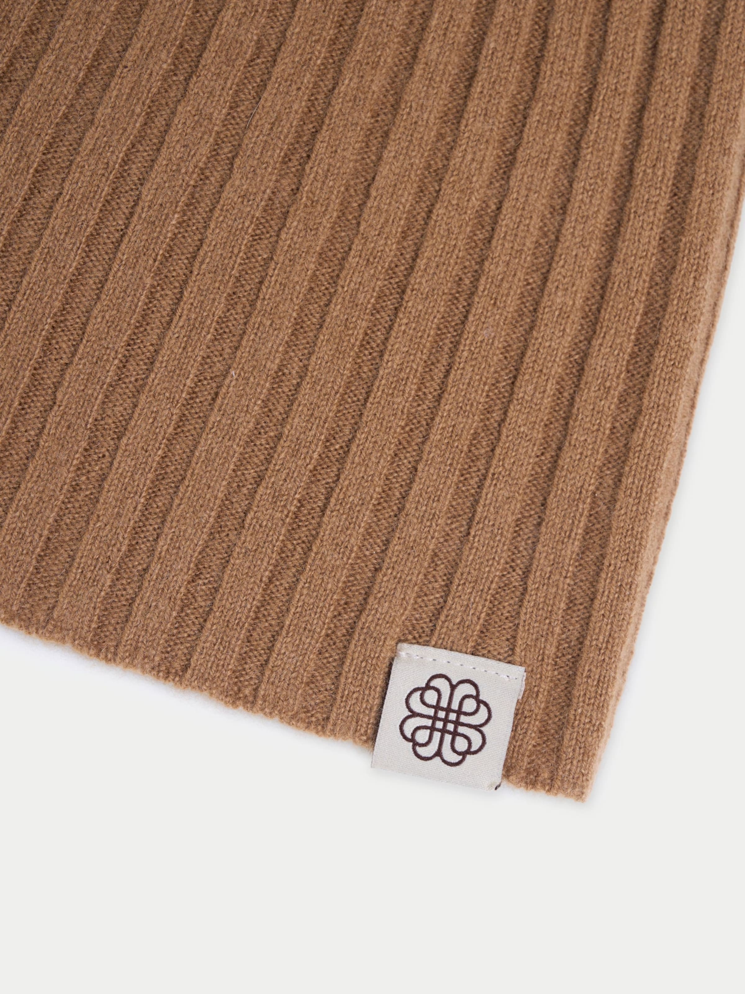 GOBI Cashmere Mössa 'Unisex Cashmere Rib Knit Hat' i beige