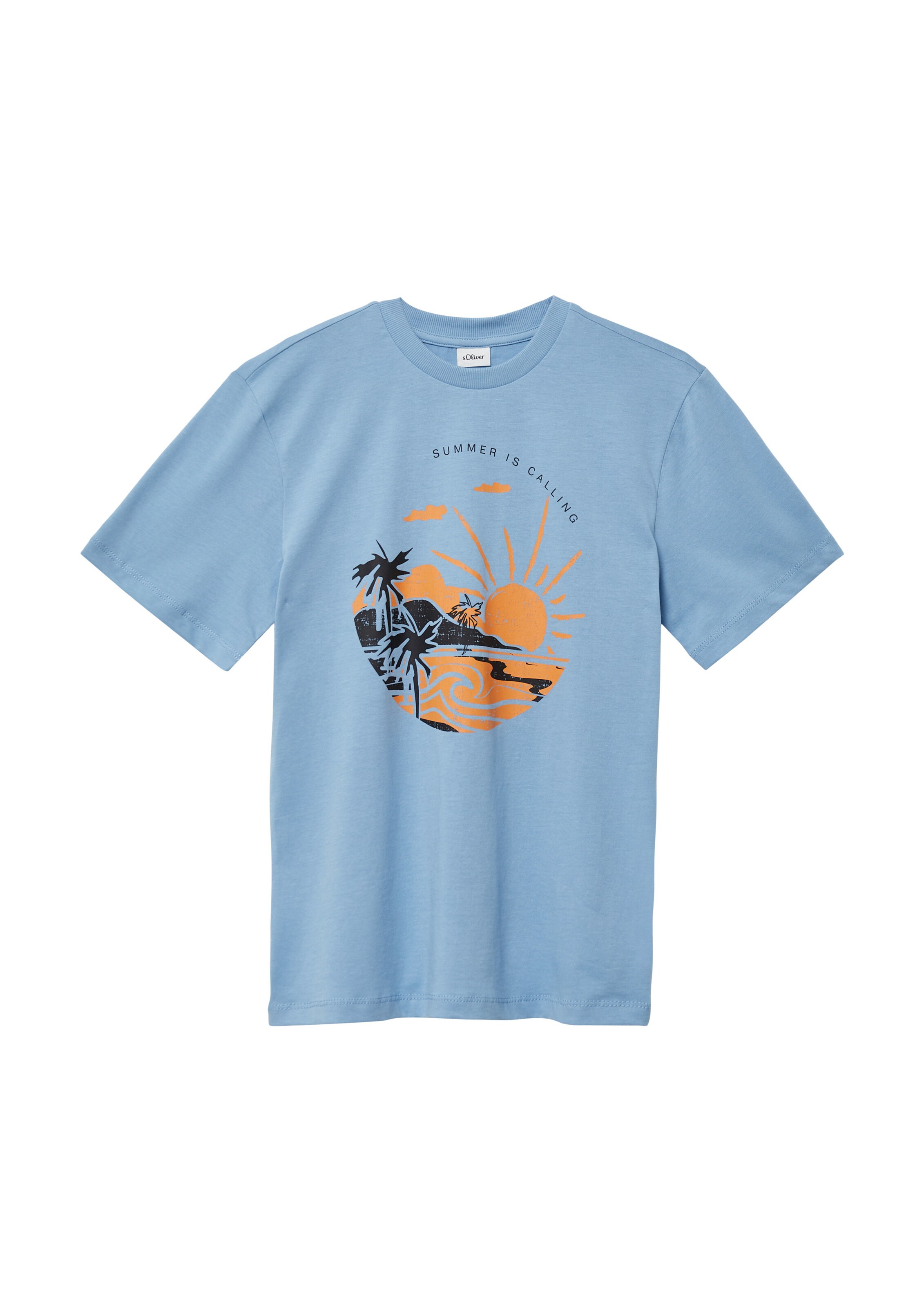 s.Oliver Shirt in Blauw: voorkant