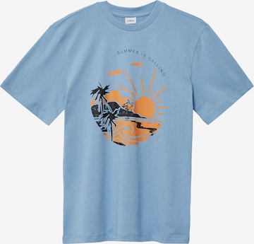 s.Oliver Shirt in Blauw: voorkant