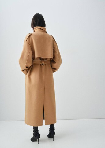 MANGO Between-Seasons Coat 'Cherry2' in Brown
