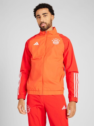 Veste de sport 'FC Bayern München' ADIDAS PERFORMANCE en rouge : devant