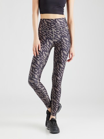 Skinny Pantalon de sport 'Mist' Athlecia en noir : devant