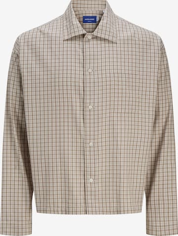 JACK & JONES Button Up Shirt 'JORAUSTIN' in Beige: front
