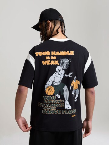 AND1 T-Shirt 'Dancefloor' in Schwarz: Vorderseite