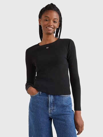 Tommy Jeans Shirt in Black: front