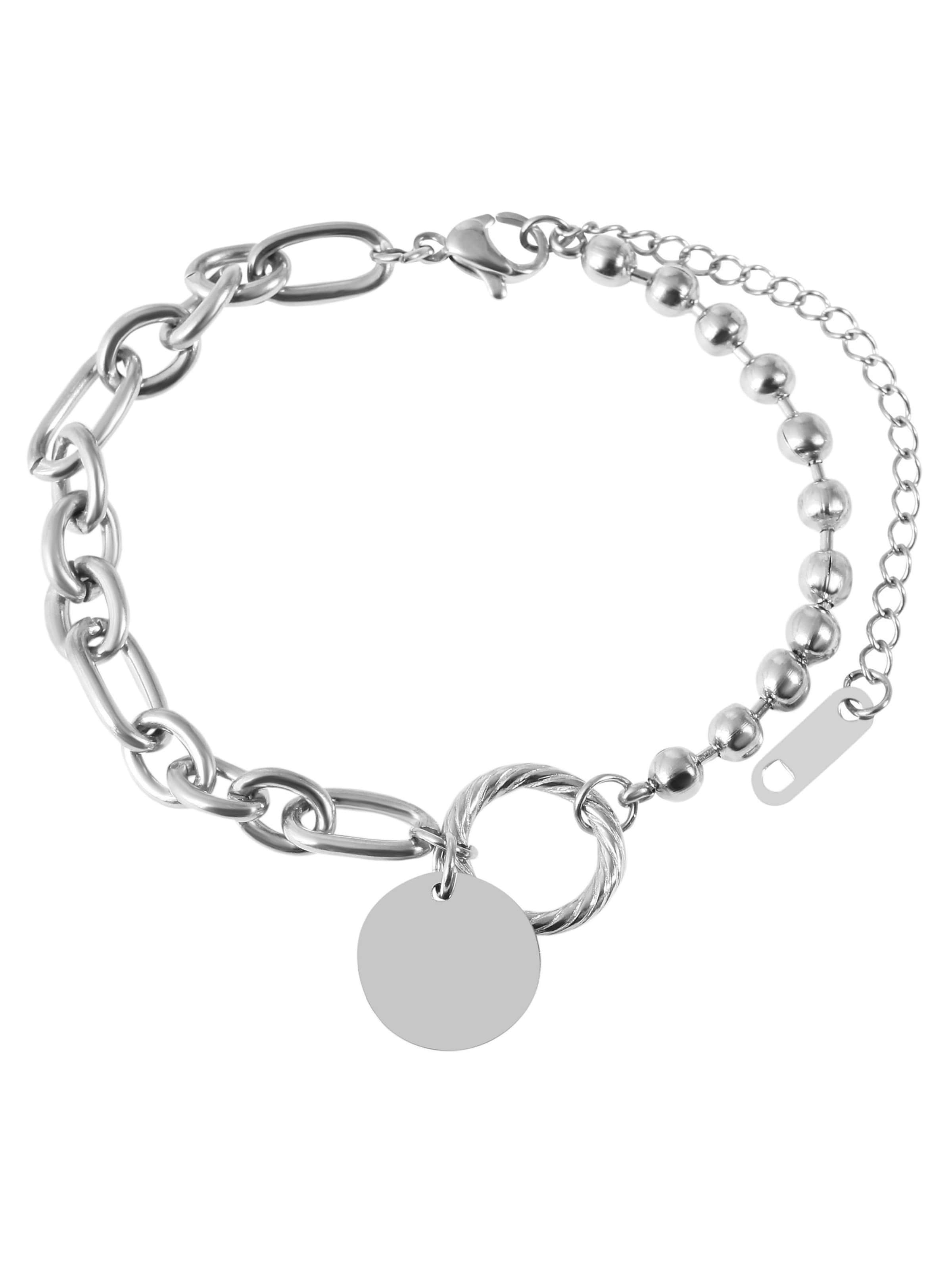 Akzent Bracelet 'Baiba, langlebig' in Silver
