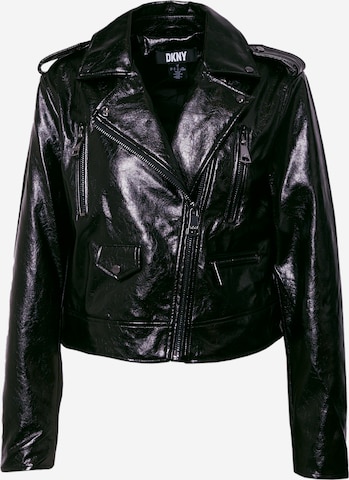 DKNY Between-Season Jacket 'CRACKLE' in Black: front