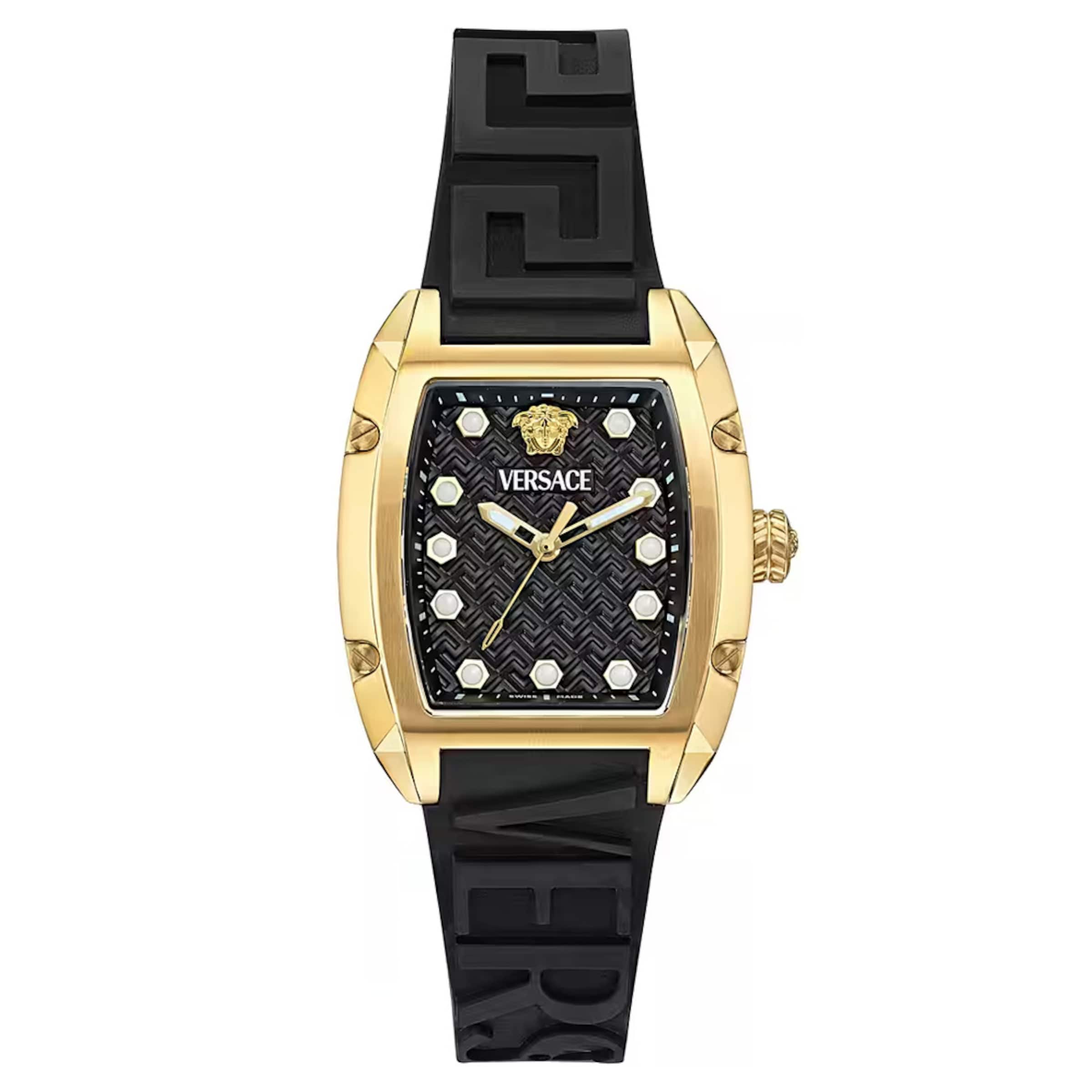 VERSACE Uhr in gold / schwarz, Produktansicht