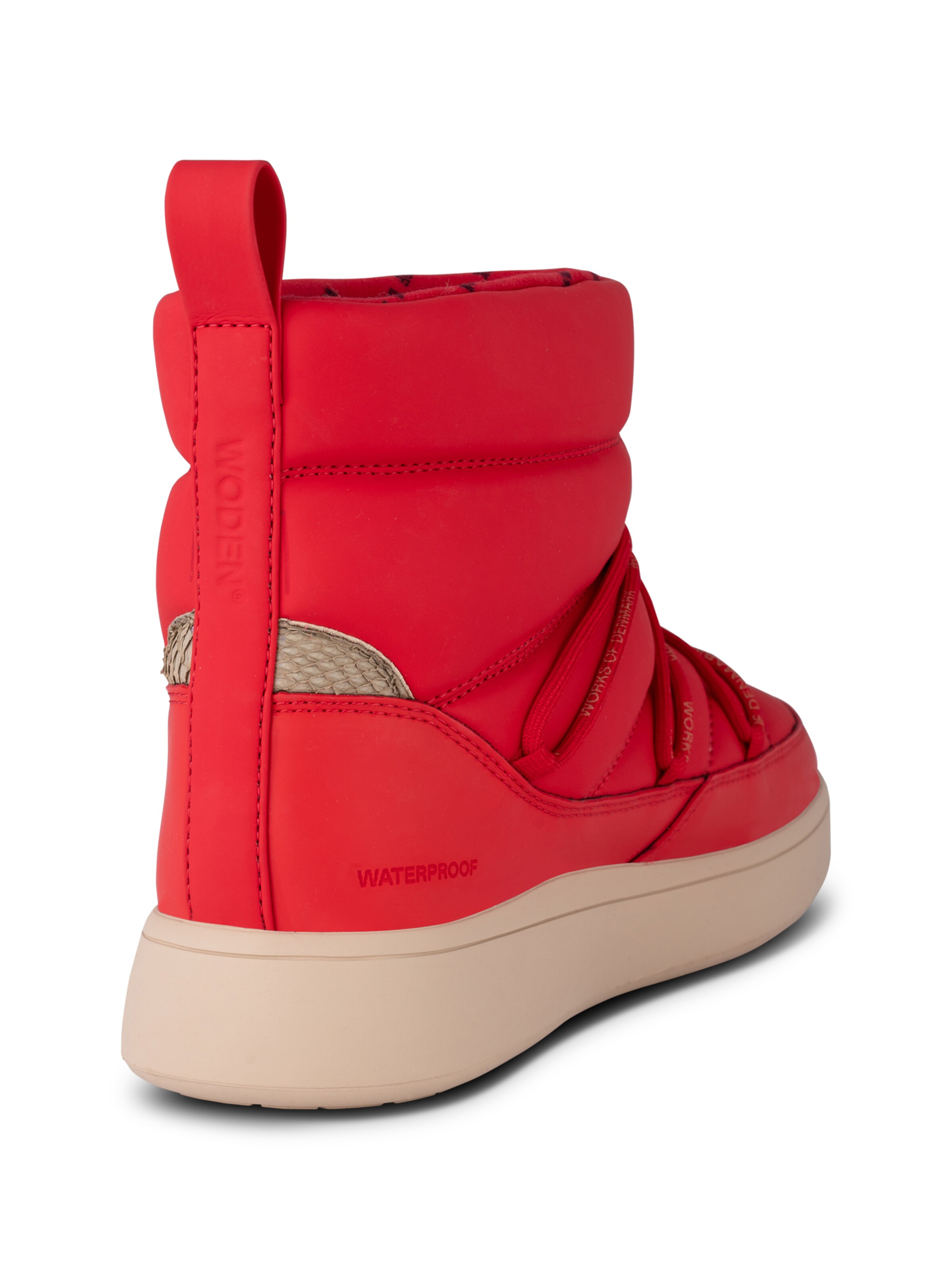 WODEN Snowboots 'Isa' i rød
