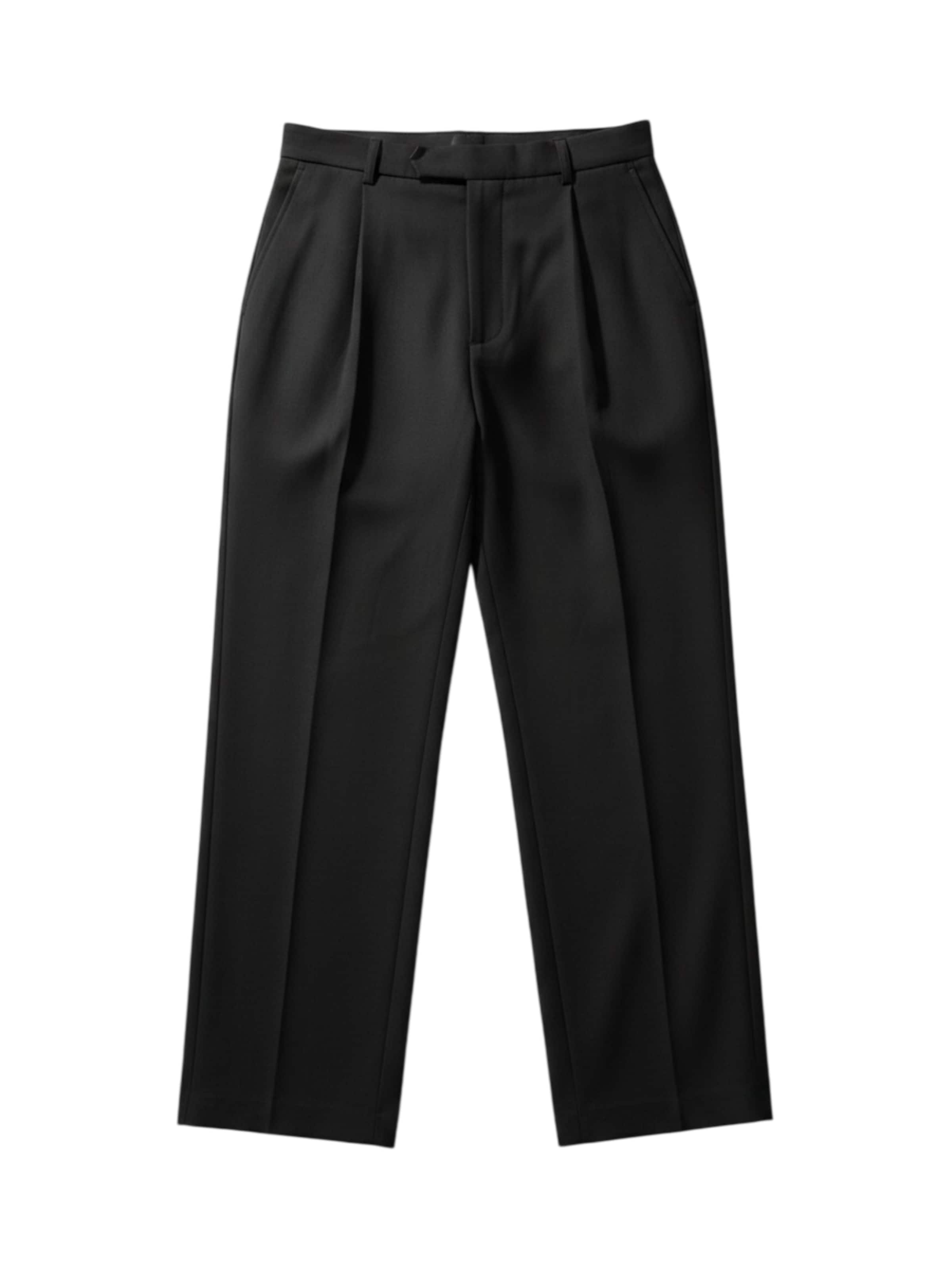 Kleidermafia Loosefit Broek in Zwart: voorkant