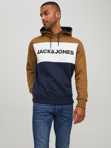 JACK & JONES Sweatshirt in Brown: front