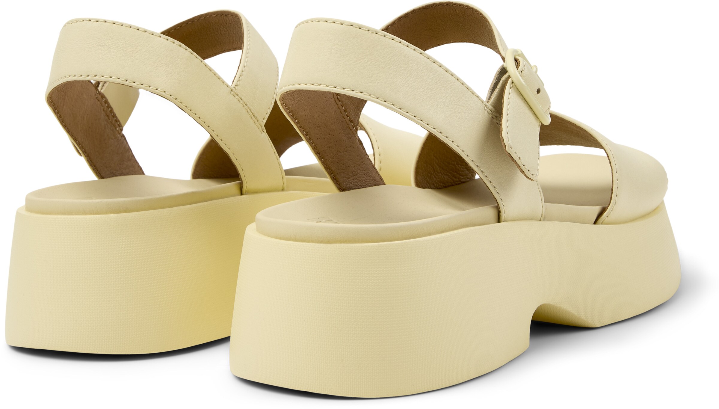 CAMPER - Sandálias com tiras ' Tasha ' em amarelo