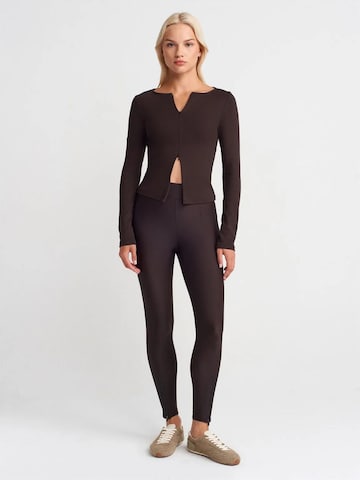 Leggings 'Gamaschen' Dilvin en marron : devant