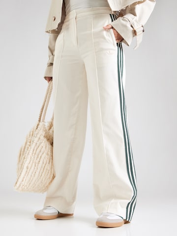 Wide Leg Pantalon ADIDAS ORIGINALS en blanc : devant