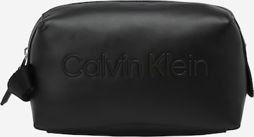 Calvin Klein Laundry Bag in Black: front