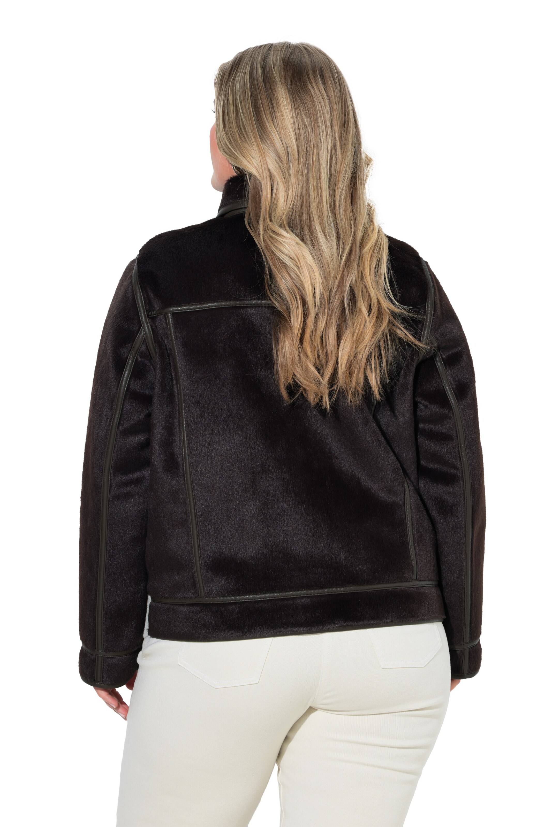 Ulla Popken Between-season jacket in Brown
