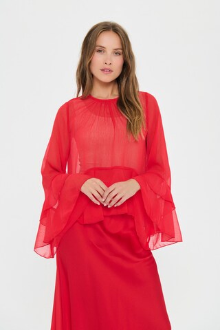 SAINT TROPEZ Blouse 'SZMazelle' in Rood: voorkant