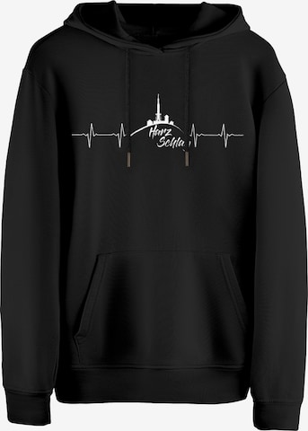 Felpa 'Harzschlag' di Cotton Prime in nero: frontale