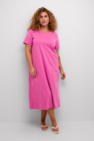 KAFFE CURVE Kleid 'Lulu' in Pink: predná strana