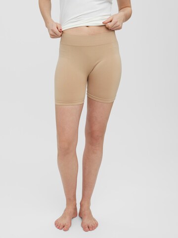 VERO MODA Skinny Pajama Pants 'Jackie' in Brown: front