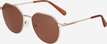 Calvin Klein Jeans Sunglasses in Gold: front