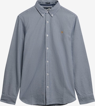 Superdry Slim fit Overhemd in Blauw: voorkant