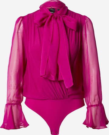 PINKO - Body de blusa en lila: frente