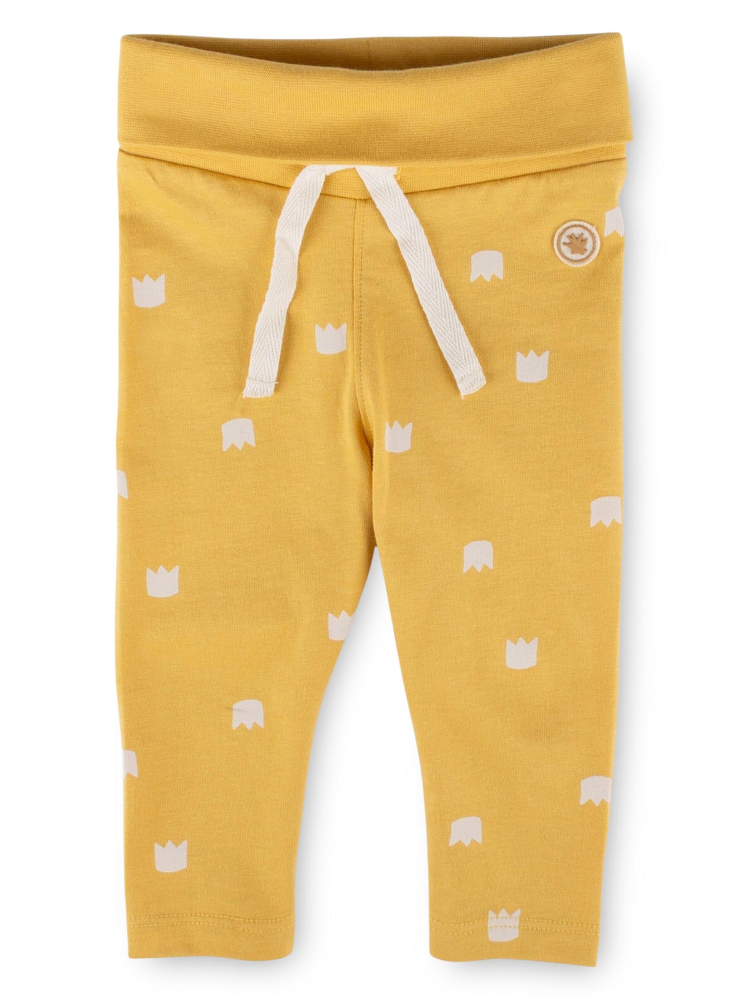SIGIKID Regular Pants 'Hose Classic Baby' in Yellow: front