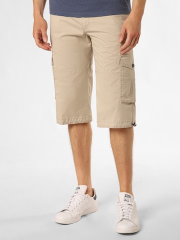 bugatti Regular Cargo Pants in Beige: front