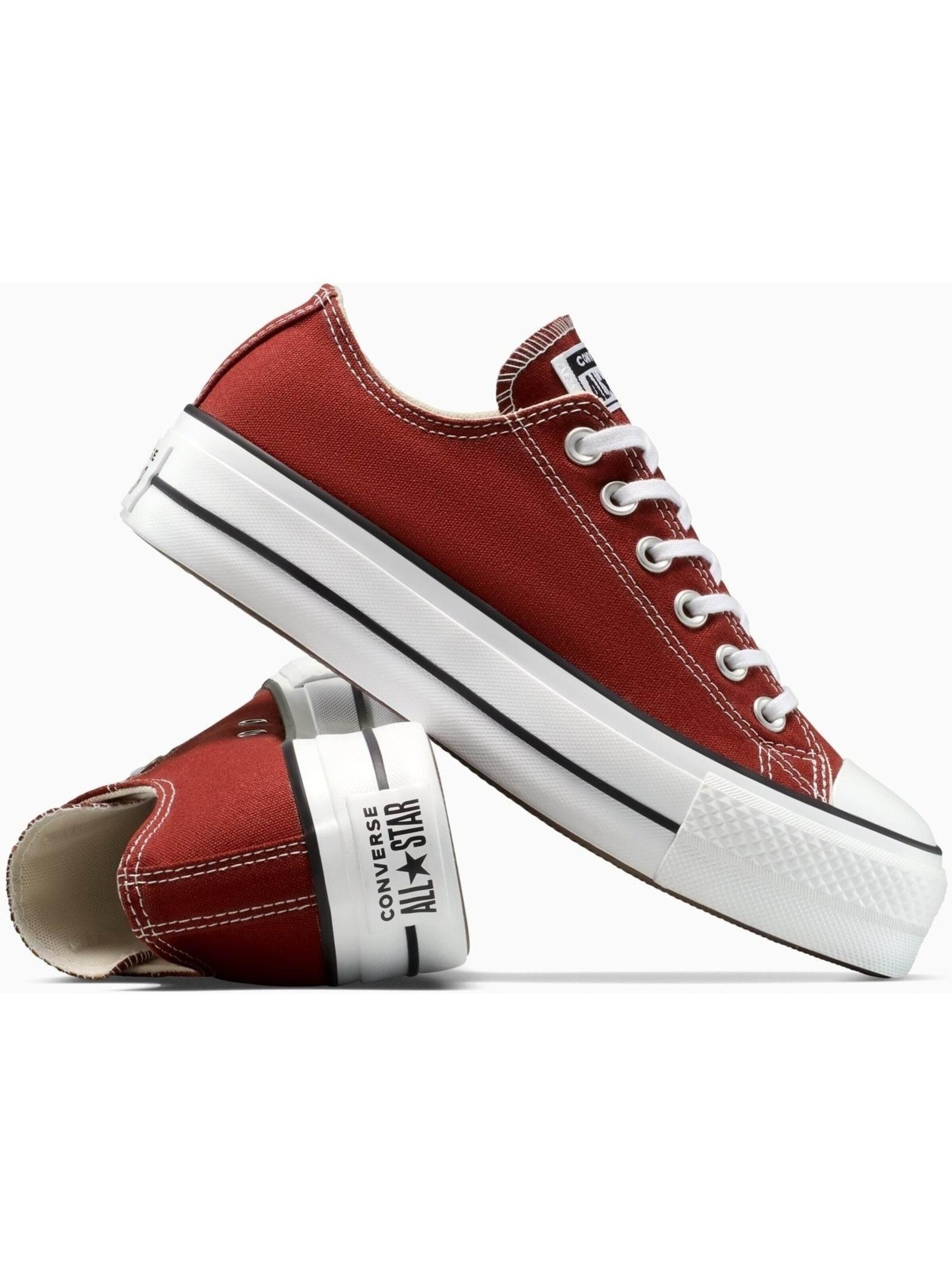 CONVERSE Sneaker low 'Converse Chuck Taylor As Lift' in Rot