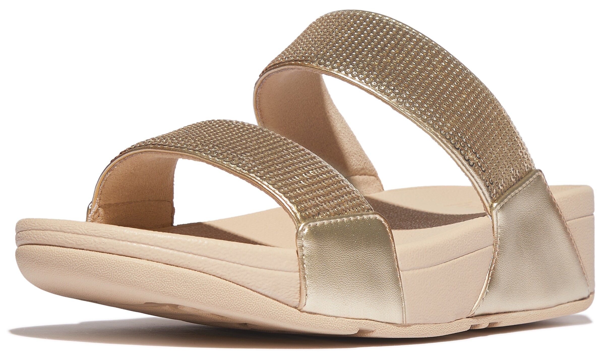 FitFlop Pantolette in Gold: Vorderseite