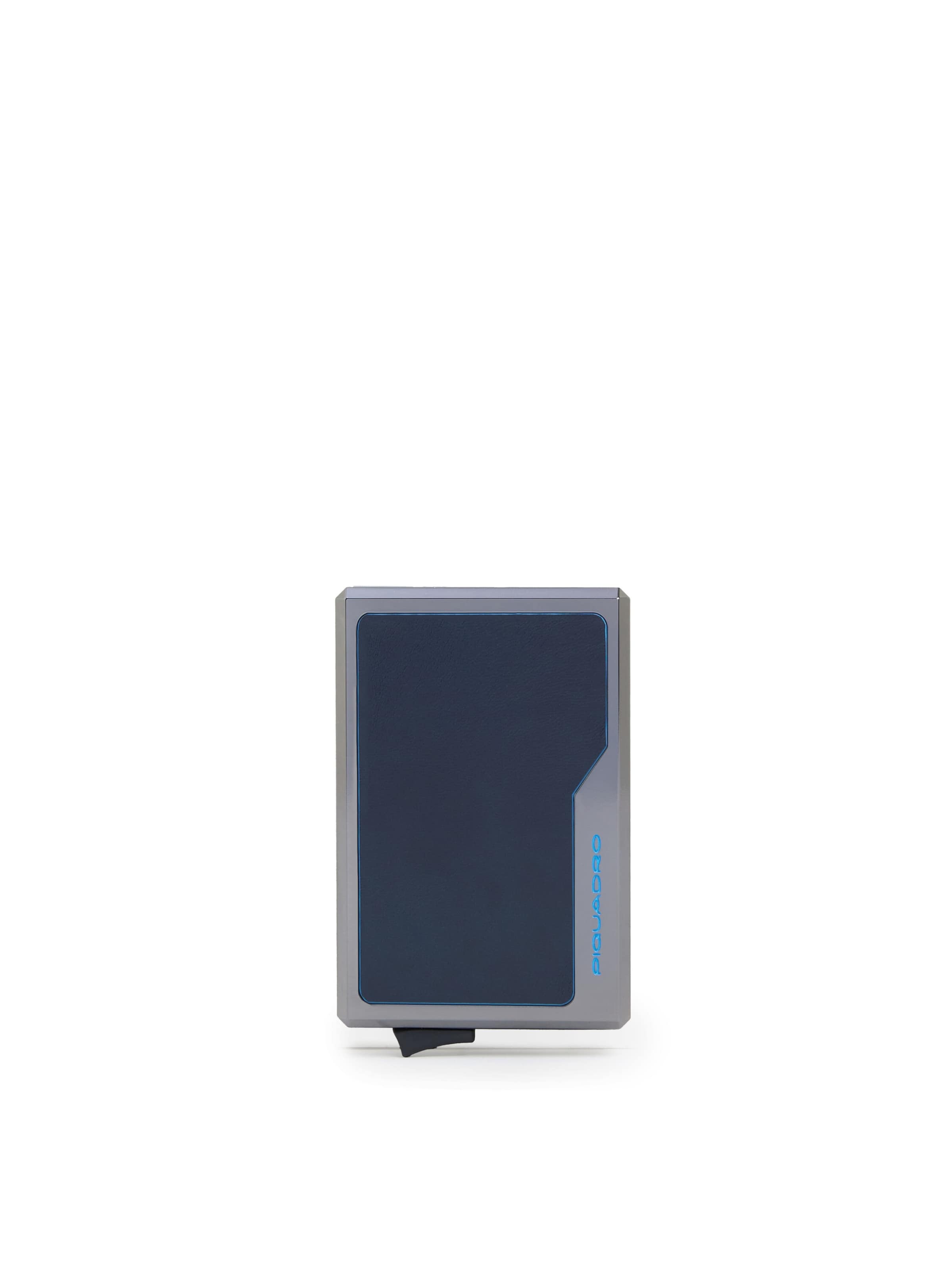 Piquadro Portemonnee in Blauw: voorkant