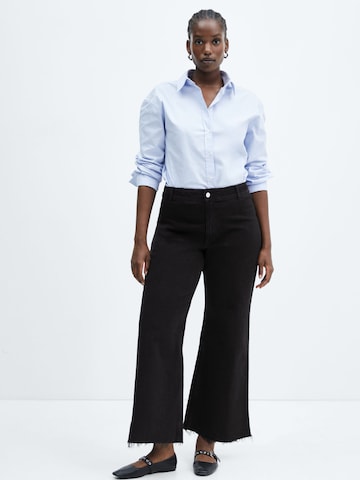 Wide leg Jeans 'catherin' de la MANGO pe negru