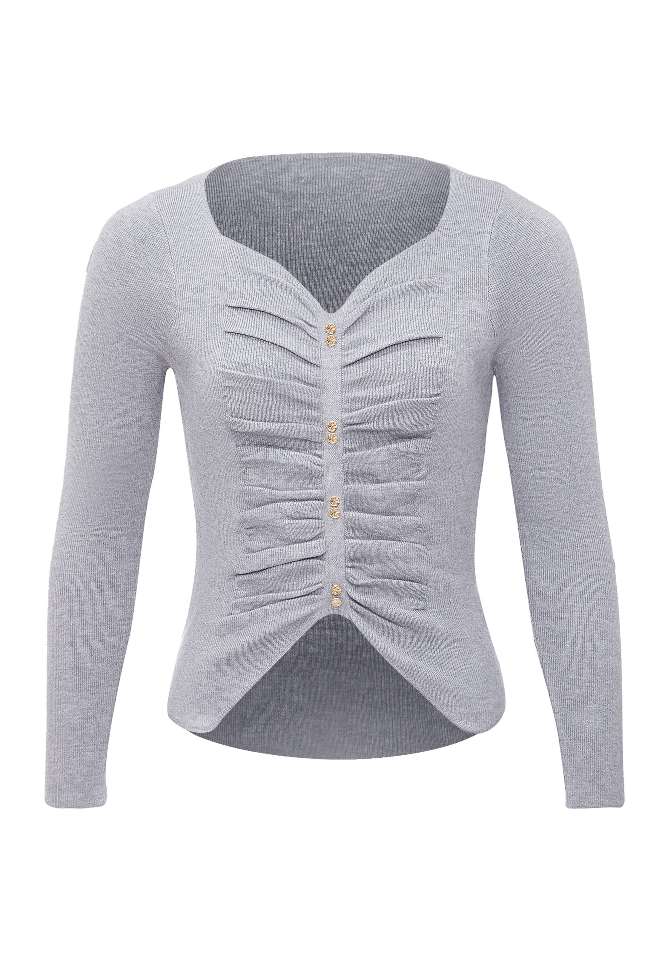 leo selection Sweater in Grey: front