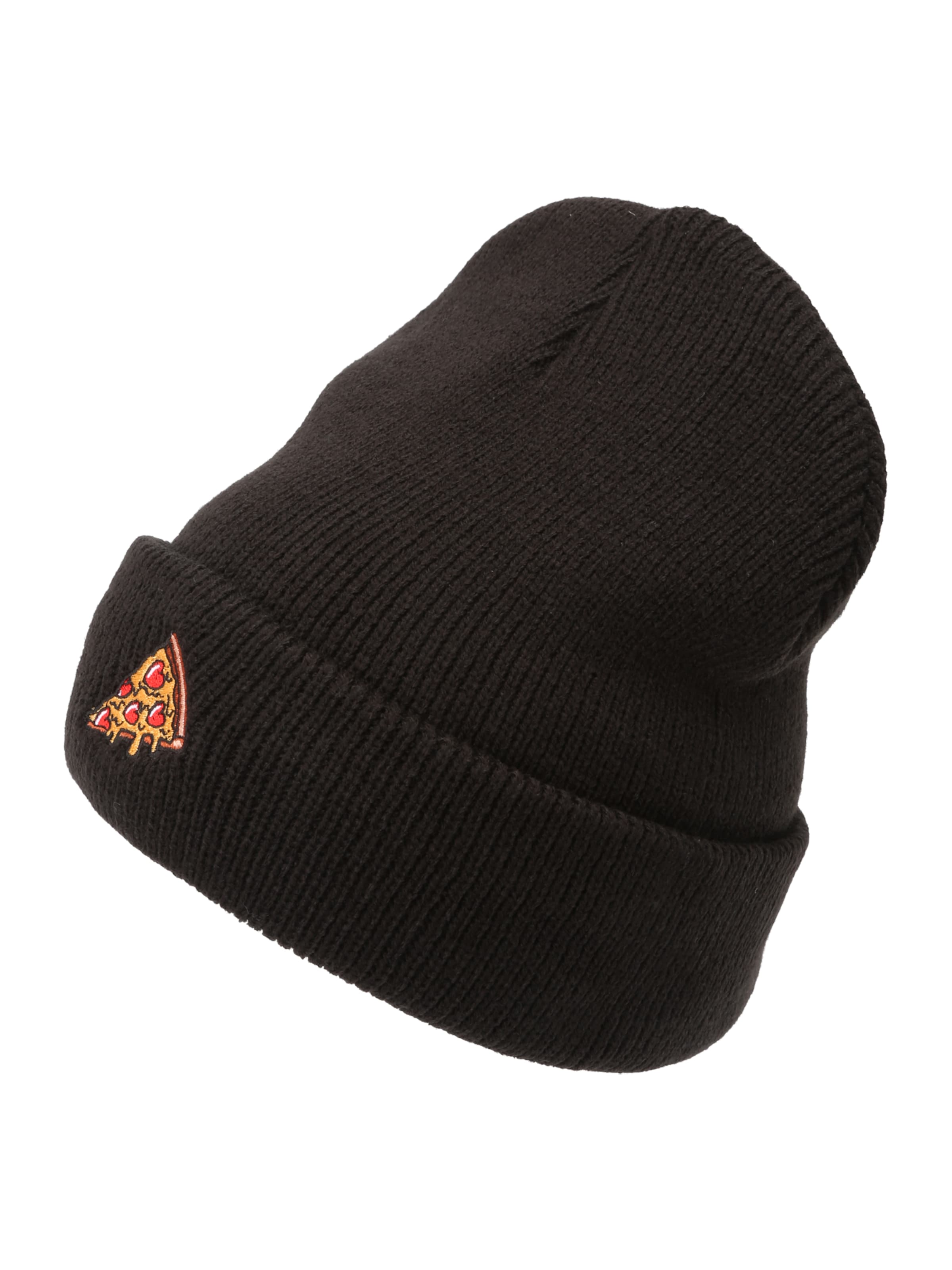 Iriedaily Čiapky 'Pizza Love' - Čierna: predná strana