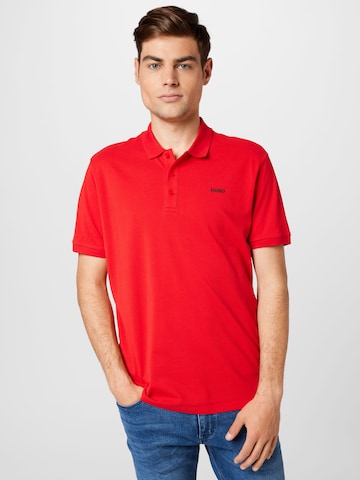 HUGO Тениска 'Donos' в червено: отпред