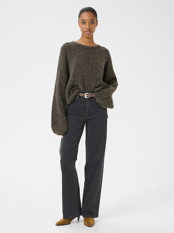 Gestuz Wide leg Τζιν 'ZolinaGZ' σε γκρι