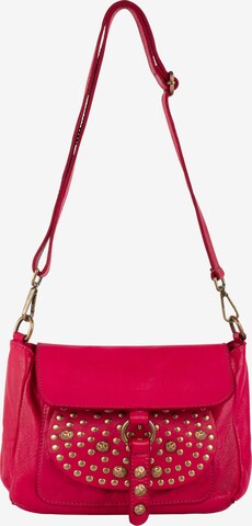 Sac à bandoulière IZIA en rose : devant