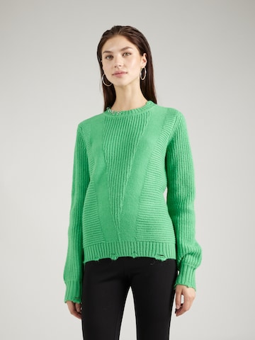 PATRIZIA PEPE Sweter 'MAGLIA' w kolorze zielony: przód