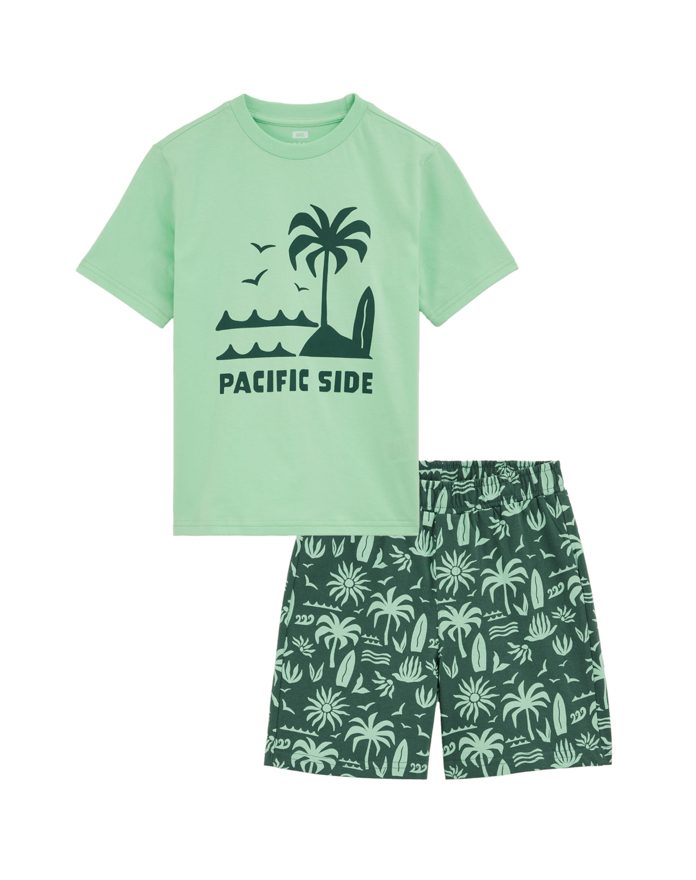 WE Fashion Yöpuku värissä vihreä: etupuoli