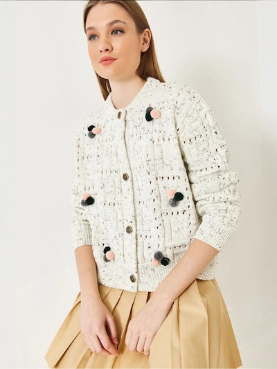 Bianco Lucci Strickjacke 'Strickjacken'‌‌‌ in S-M in beige, Produktansicht