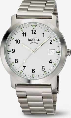 Boccia Titanium Uhr in Silber: predná strana