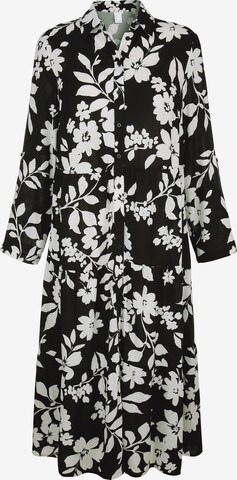 Robe-chemise MIAMODA en noir : devant