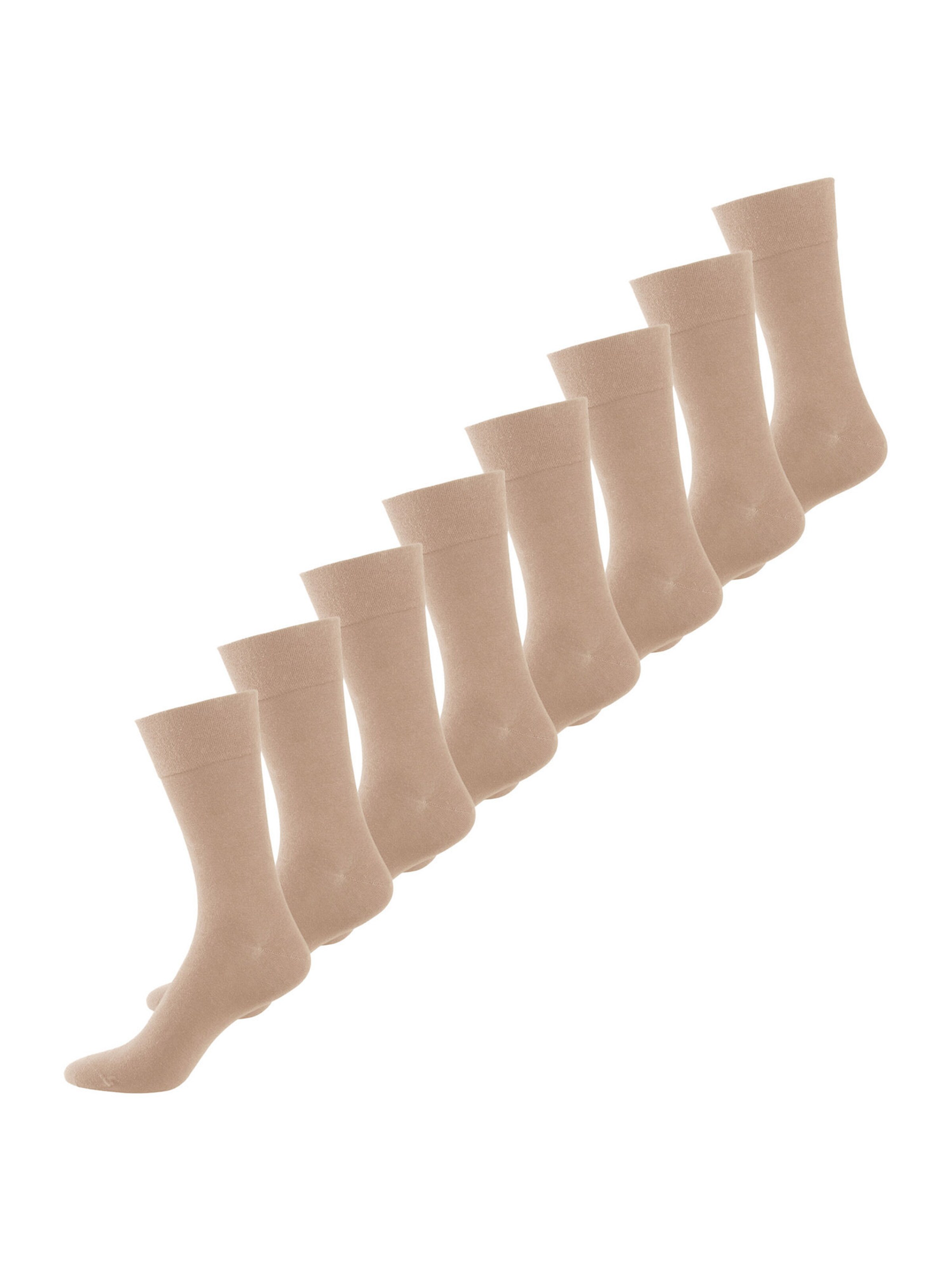 Nur Die Sokken ' 98% Baumwolle weich atmungsaktiv ' in Beige: voorkant