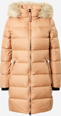 Calvin Klein Зимно палто в бежово: отпред