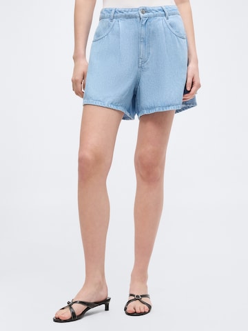 MSCH COPENHAGEN Wide leg Jeans 'Saphina' in Blauw: voorkant